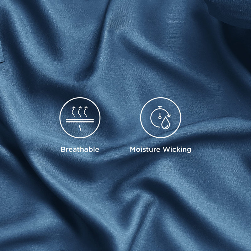 Queen Sheet Set with 2 Pillowcases, Peacock Blue