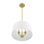 Luminaire suspendu / semi-encastré convertible 3 lumières Billet
