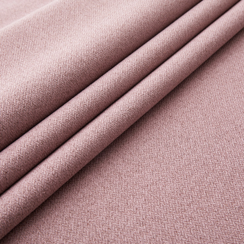 Linen Blend Blackout Curtain Panel Pair, Blush, 168cm Width x 228cm Drop