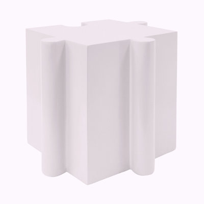 Puzzle Art Side Table, Modular Convex Edge MGO Table - Buy Singles Or Combine For Custom Layouts, Indoor & Outdoor Color