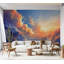 Murale paysage pelez et collez - Coucher de soleil dans les nuages-1796734780