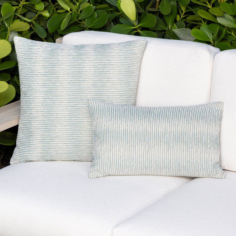 Progress Square Performance Pillow Cover & Insert, Square 22", Mist