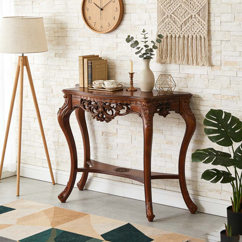 Elegant Two-Tier Entryway Hallway Table