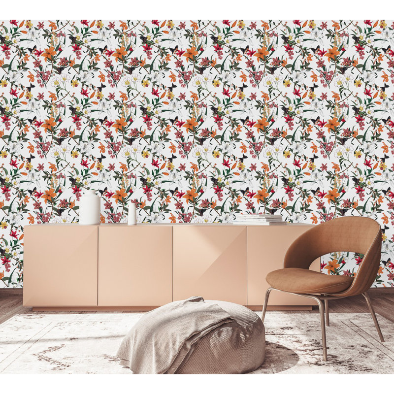Floral Tile, 2.08' W x 10.42' L