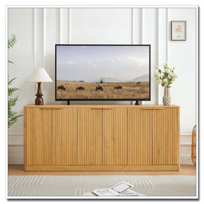 4-Door Wavy Storage Cabinet by Latitude Run