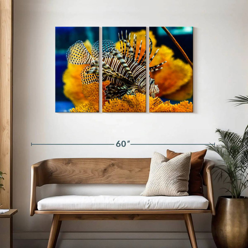 Saltwater Fish, 28" H x 45" W