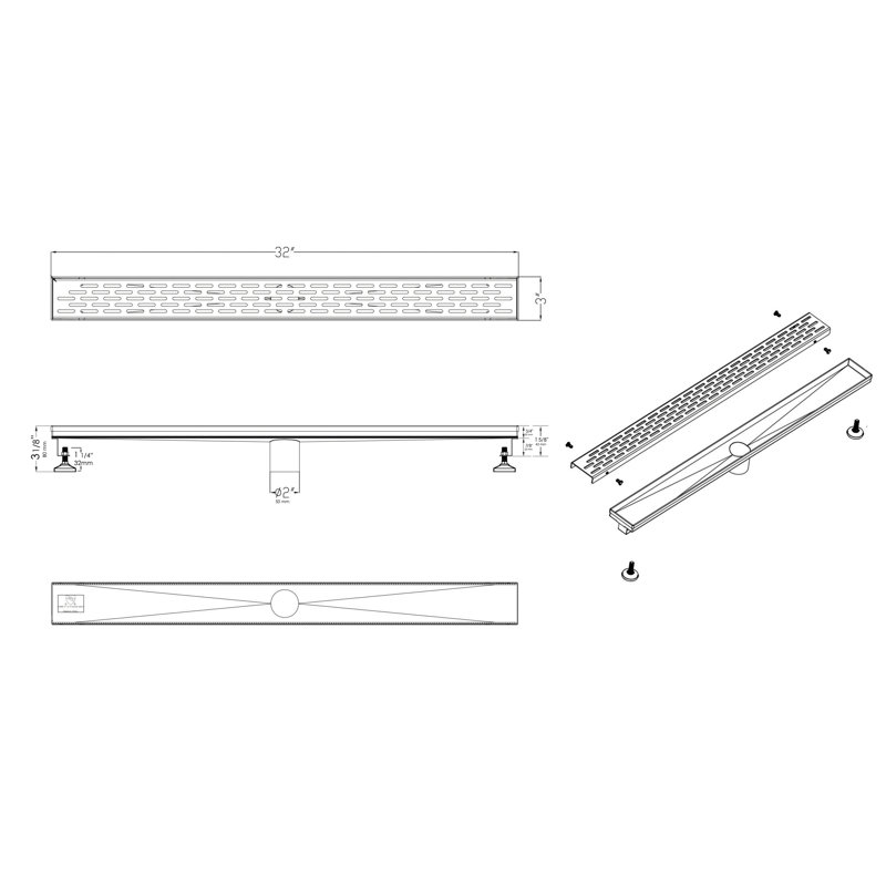 32'' W Linear Grid
