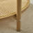 2-layer Natural Rattan Coffee Table Metal Legs, 27.5" Round Tea Table With Water-wave Tempered Glass Top