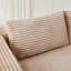 Canapé modulaire rembourré en L 2 pièces 2 pièces en velours côtelé de 110 po avec 2 coussins-1723537560