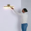 Mona Single Light Steel Dimmable LED Armed Sconce-70423502