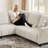 "102.56" Wide Reversible Sectional Sofa with Corner Lounge Seat-1011124269