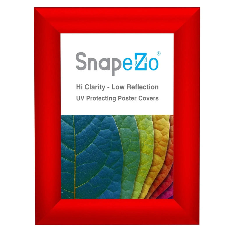 Cadre photo en métal Sleek Series, Rouge, L 5 po x H 7 po