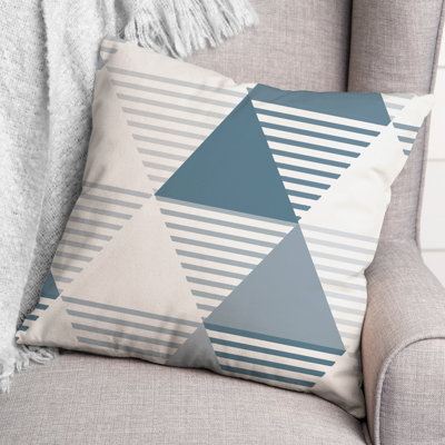 Geometric Outdoor Reversible Throw Pillow