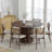 Solid Wood Dining Table Round Pedestal Kitchen Table-313468539-313468542