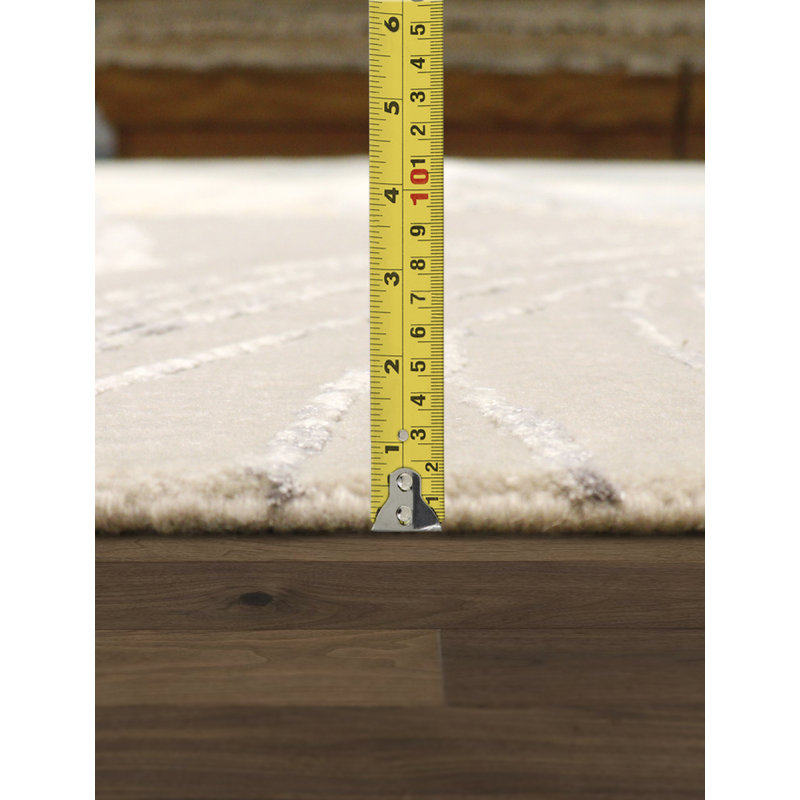 Tapis rectangulaire en laine / soie noué à la main brun / bleu / jaune, Rectangle 10 pi 2 po x 14 pi 2 po
