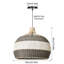 Luminaire suspendu dôme gris clair Apergis 1-1565013176