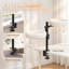 Indoor Cat Desk Hammock Bed with 2 Removable Beds and 2 Hanging Balls
