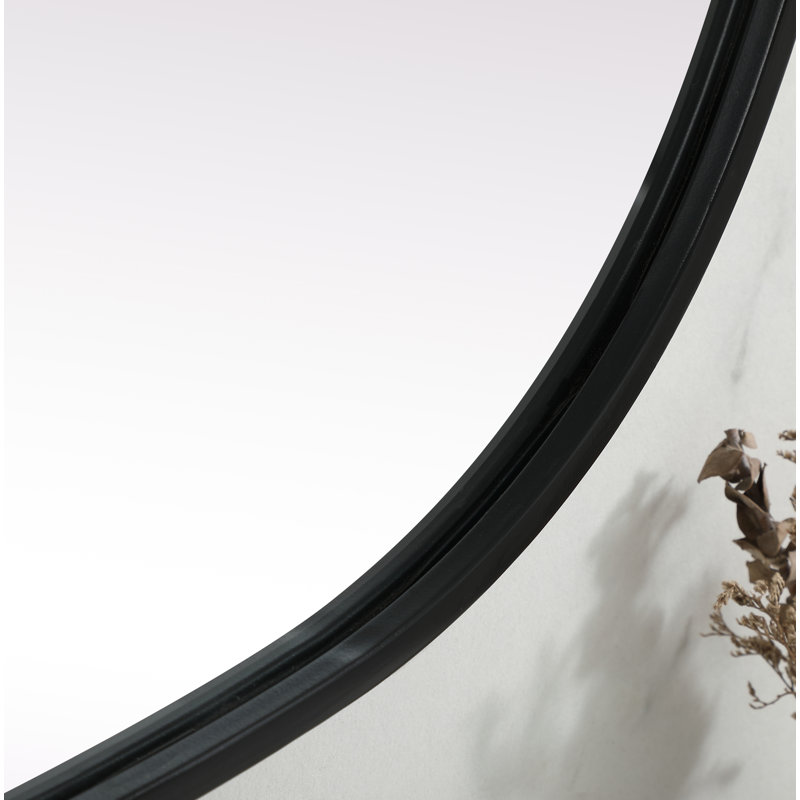 Miroir mural Sabine, Noir, 36 po x 27 po