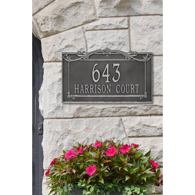 Signature Series 2-Line Wall Address Plaque