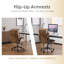 Chaise de bureau pivotante 25,6 po-1791967592