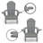 LuXeo Westwood All Weather HDPE Outdoor Adirondack Chair-66400669