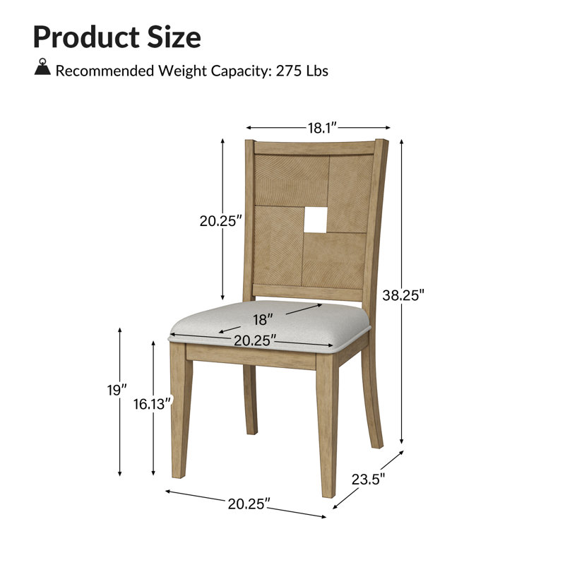Chaise d'appoint Amarionna, Naturel