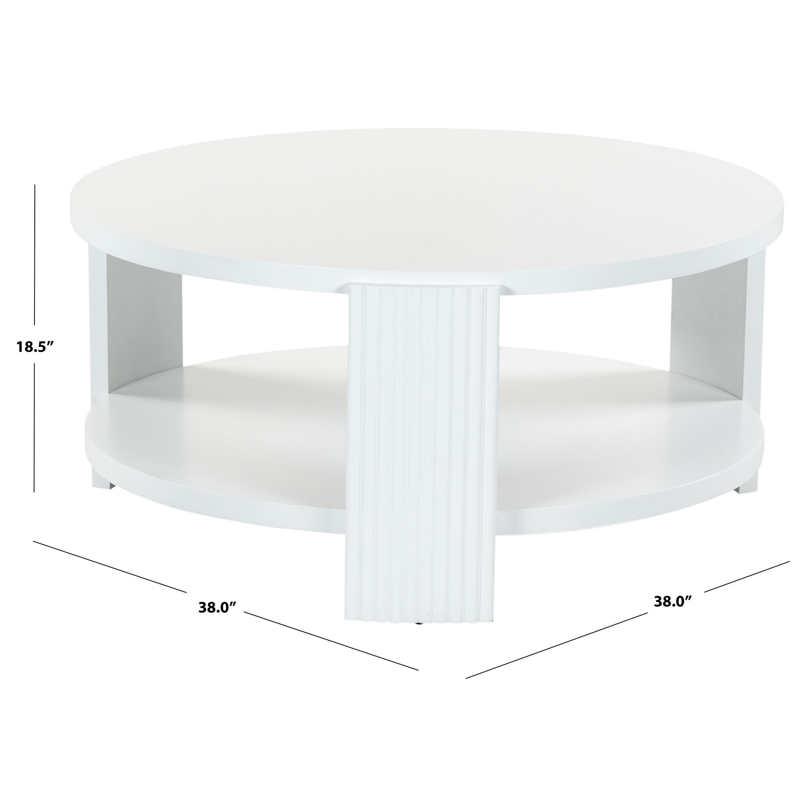Liabella 38" Coffee Table, White