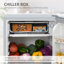 HOMCOM 91L Freestanding Under Counter Fridge with Chiller Box-71483701
