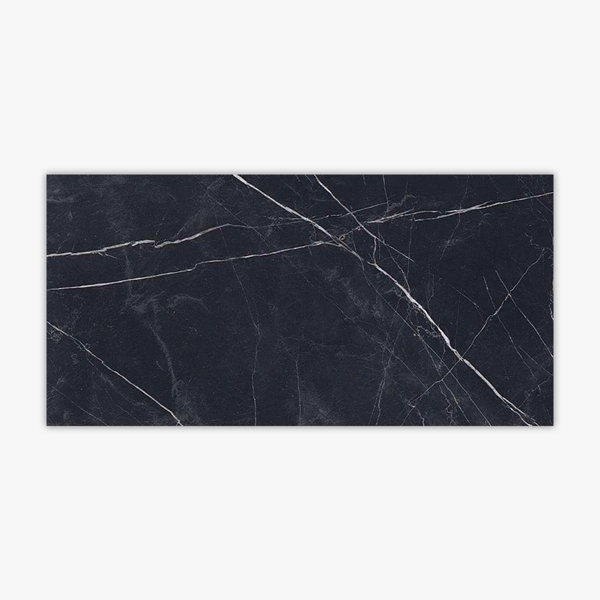Nero Marquina Polished 24x48 Porcelain Tile