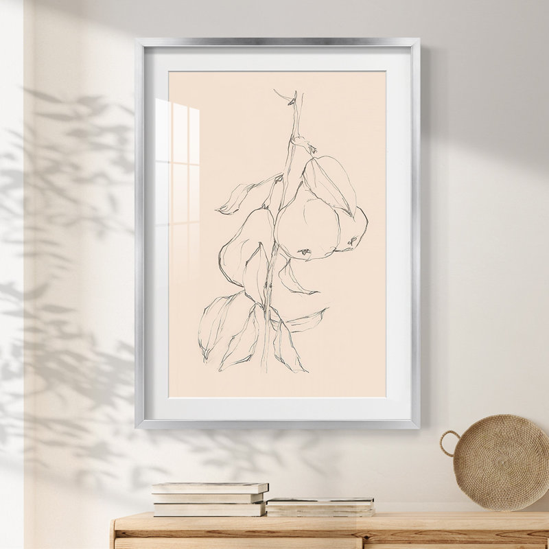 Dancourt - Toile tendue avec châssis, Argent argent, H 28,5 po x l 20,5 po