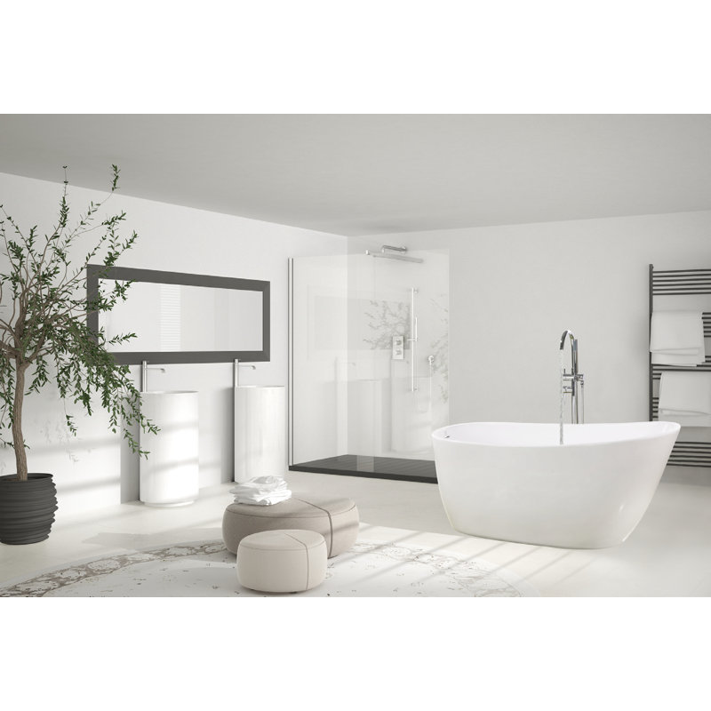 Baignoire de trempage autoportante 68 po. x 30,5 po. Zen