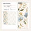 Adhésif mural floral beige rétro