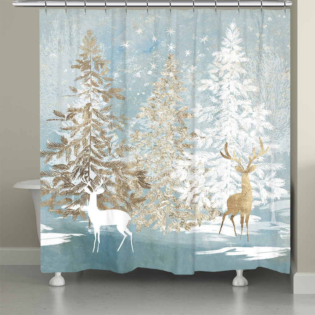 Areeb Winter Wonderland Shower Curtain The Holiday Aisle® 