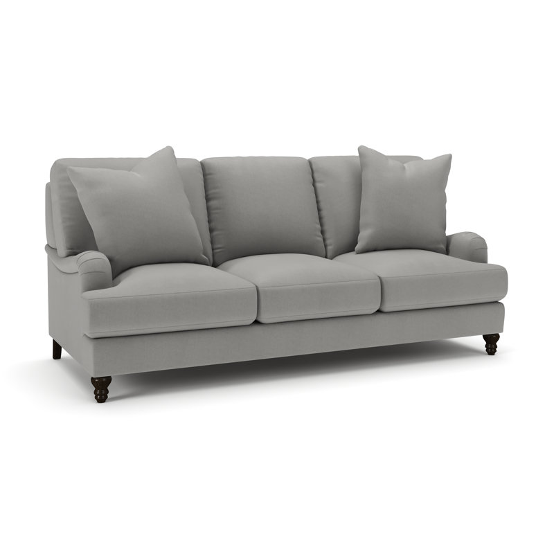 Canapé Walters, Toile lavable gris clair Bayou