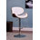 Tabouret de bar rotatif à hauteur réglable avec siège et dossier courbés Modern
