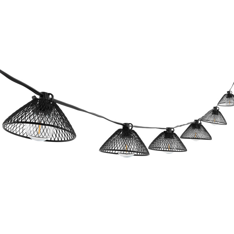 Wallis Outdoor 10 - Bulb 120'' Plug-in Shaded String Light
