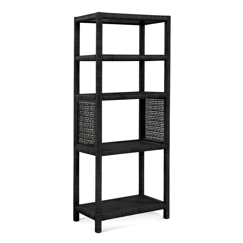 Pine Isle Etagere Bookcase, Antique Black