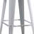 Backless Modern Light Weight Industrial Contemporary Rustic Vintage Costal Metal Bar Stools Without Back And 4 Leg Design(Only Dining Chairs)