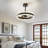Modern LED Ceiling Fan with Lights Seamless Dimming 6 Speeds With Remote Control Timer Function