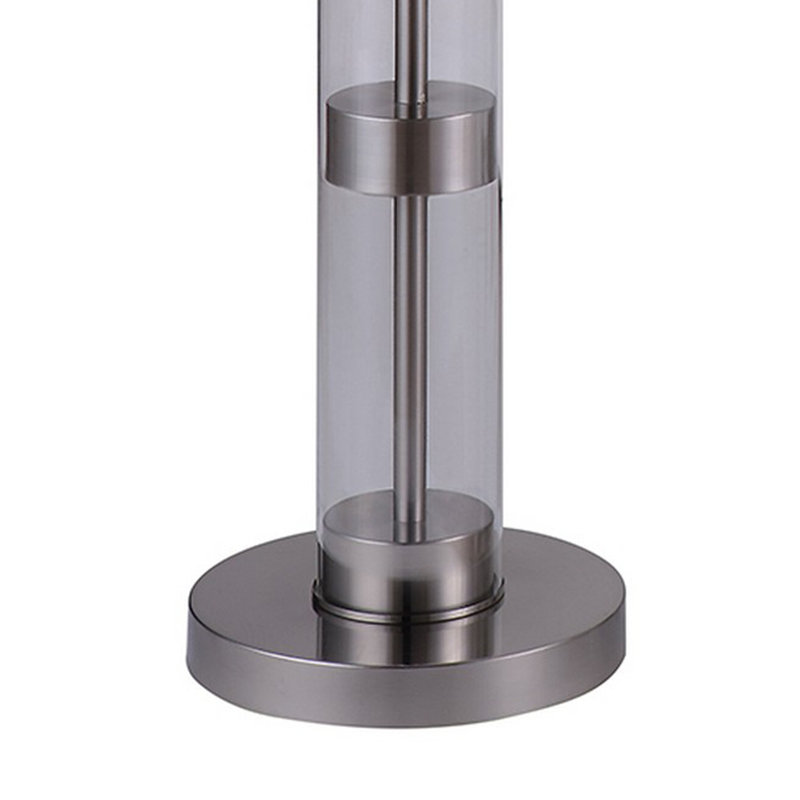 Lampe sur pied 59,5 po Naael, Nickel