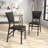 Set Of 2 Metal Folding Dining Chair With Space Saving Design