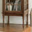 Black Walnut Color Tempered Glass + Solid Wood Display Cases