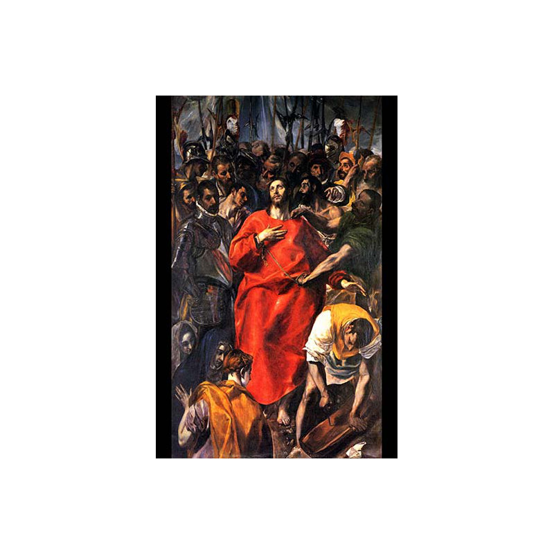 Disrobing de christ-imprimé, H 30 po x l 20 po x P 1,5 po