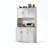 71"H Kitchen Pantry with Microwave Shelf, Charge Station, Adjustable Shelves-1448392270