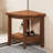 Teak Shower Bench For Corner, 18 Inch Shower Chair Stool For Shaving Legs With Storage Shelf,Waterproof Bathroom Bench Seat For Elderly And Disabled Indoor Use