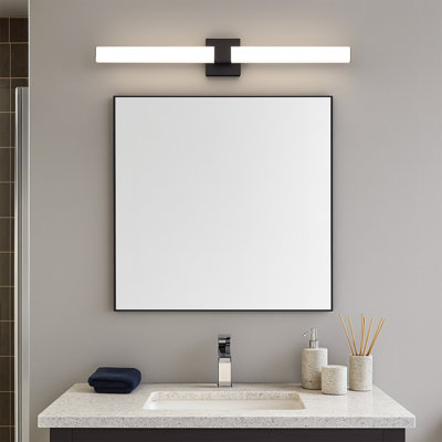 Cube Advantage 36in LED Bathroom Vanity and Wall Light 5-CCT 2700-3000-3500-4000-5000K Selectable Color Temperature 30W 2,300 Lumens in Brushed Nickel