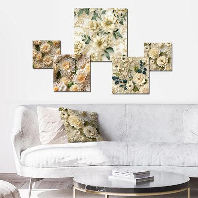 Cormac - Floral Wall Art Set Of 5