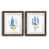 Papier, cadre noyer