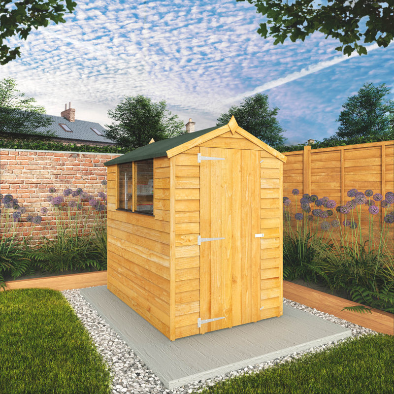 Mercia 6 x 4ft Overlap Apex Shed, Yes
