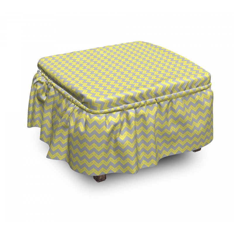 Box Cushion Ottoman Slipcover